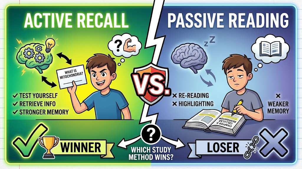 Active Recall vs. Passive Reading: Which Study Method Wins?