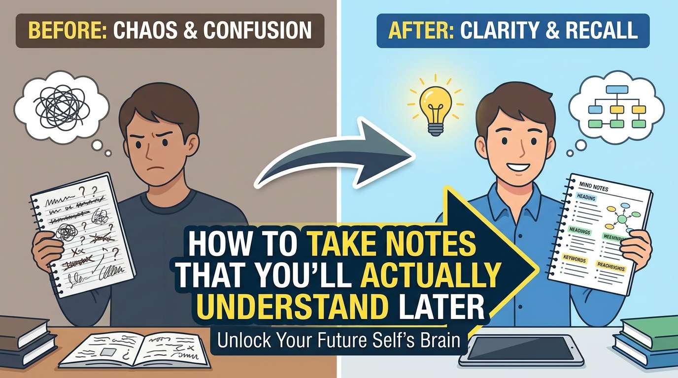How to Take Notes That You'll Actually Understand Later