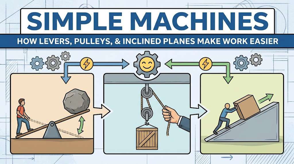 Simple Machines: How Levers, Pulleys, and Inclined Planes Make Work Easier